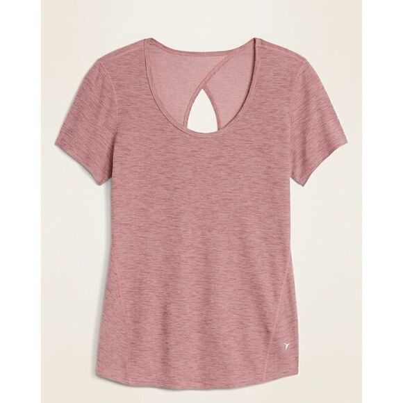 NWT Old Navy Breathe ON Keyhole-Back Performance Tee Sz M Tall - Picture 3 of 6